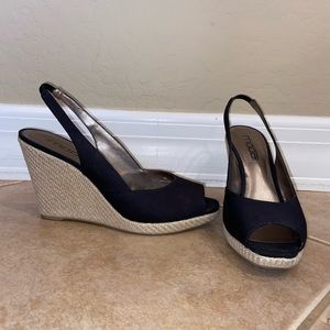 MODA SPANA Peep Toe Wedges